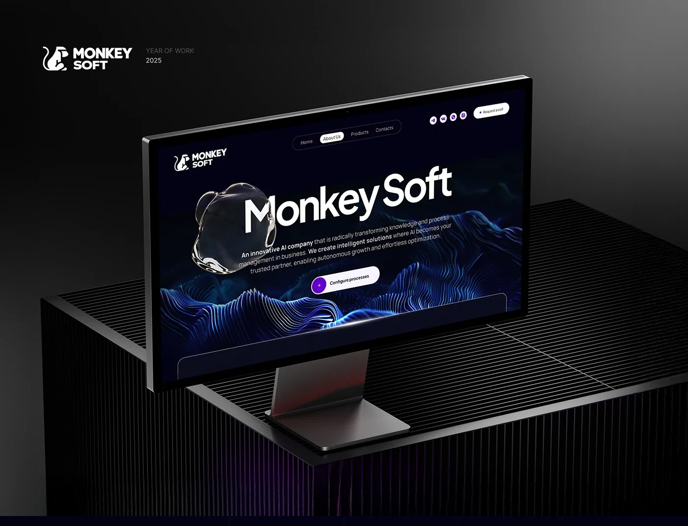 Дизайн сайта для Monkey Soft